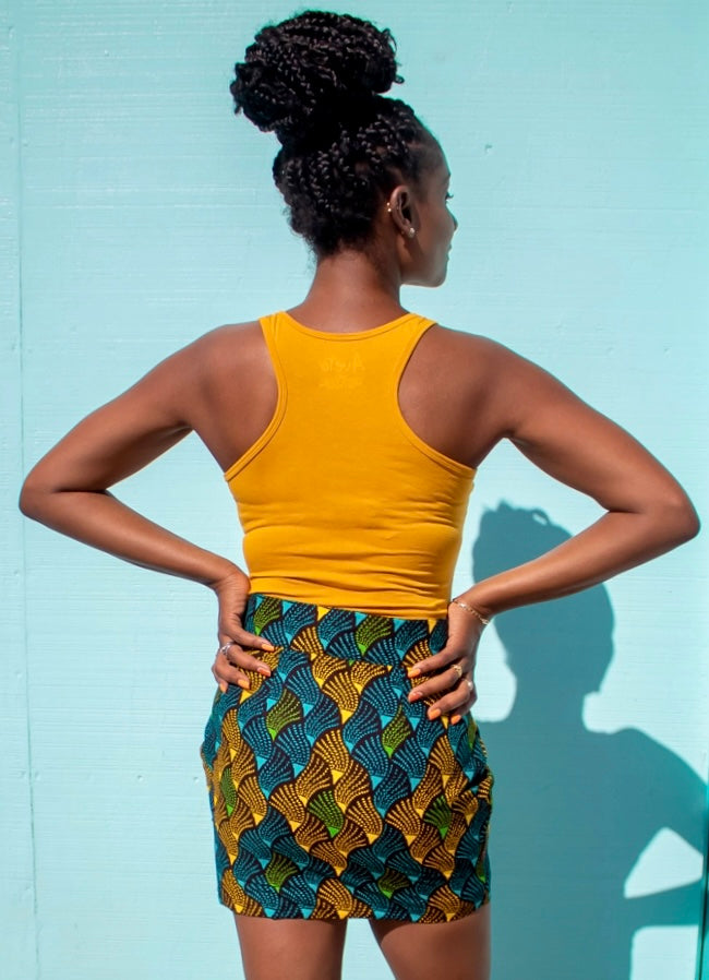 Amaka Front Zip Skirt