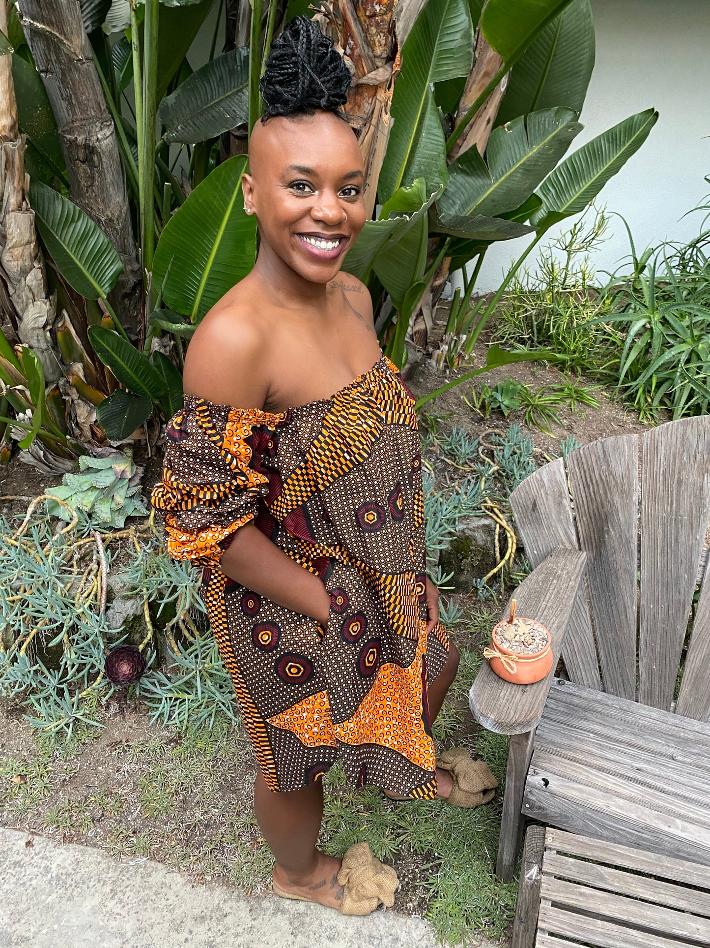 Ngozi  Off Shoulder Dress