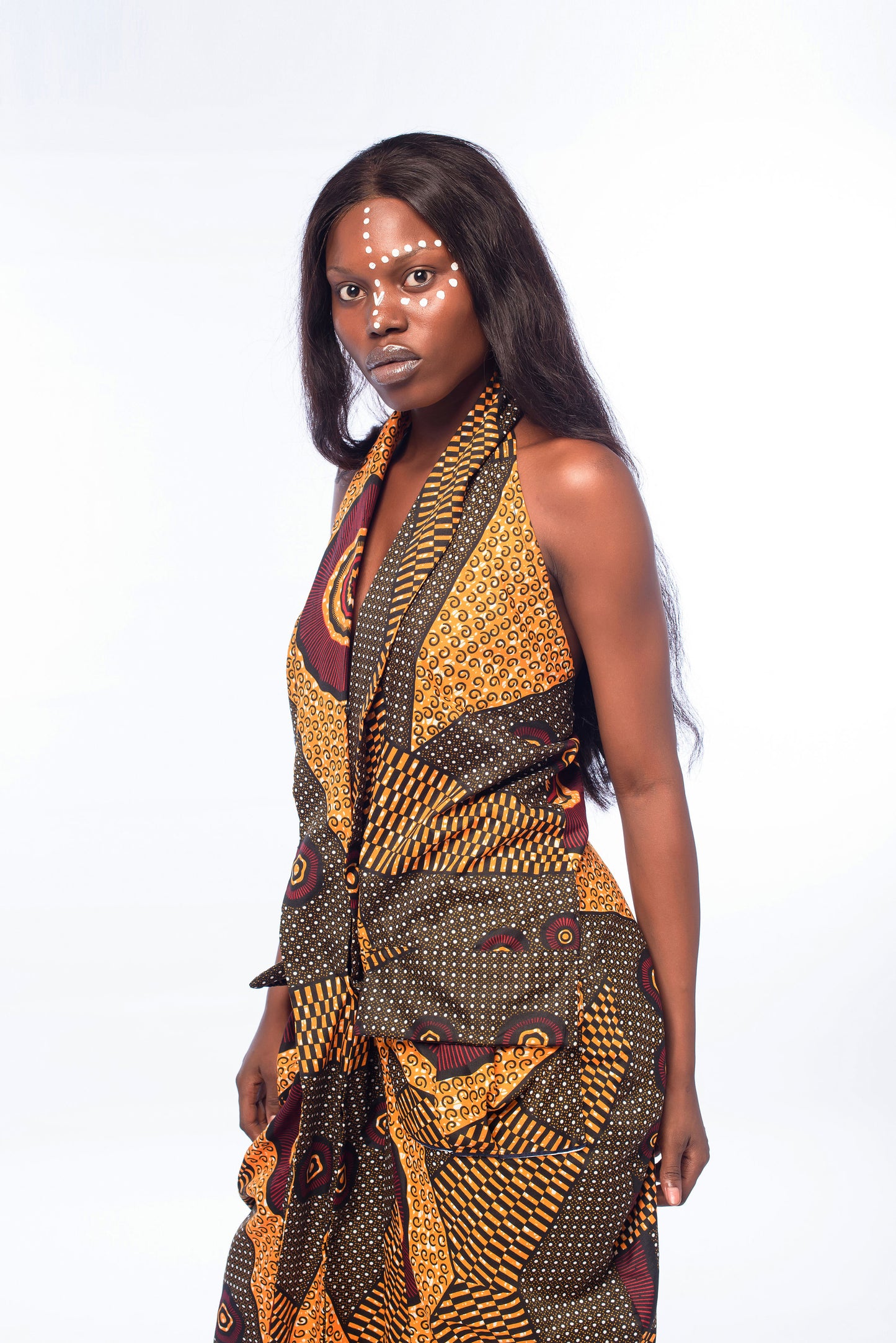 Ngozi Oversized Halter Cargo Dress