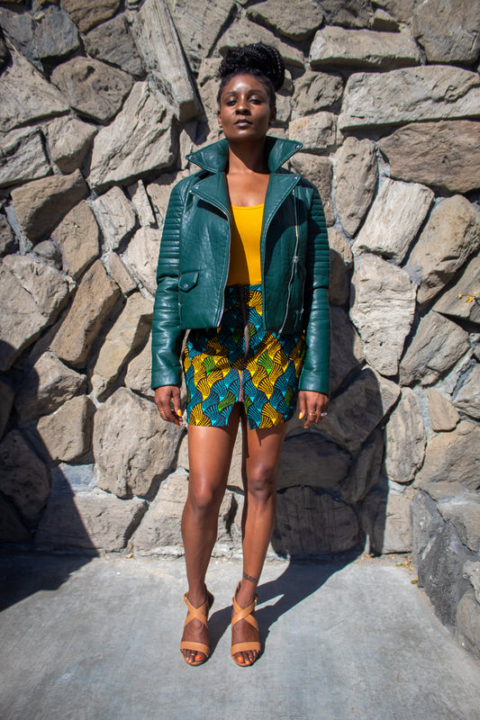 Amaka Front Zip Skirt