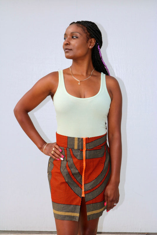 Nneka Front Zip Skirt