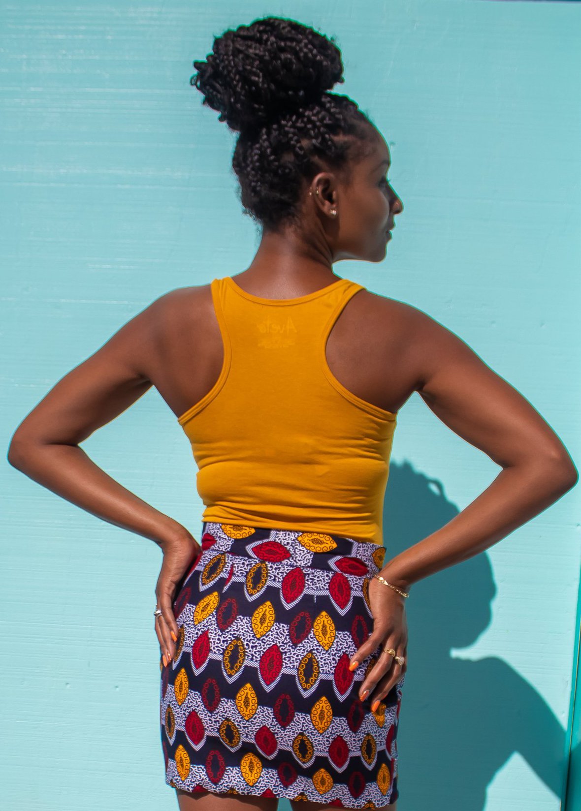 Chi-Chi Zip Front Skirt (Yellow Zipper)