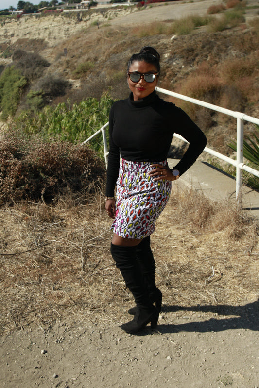 Nkem Zip Front Skirt
